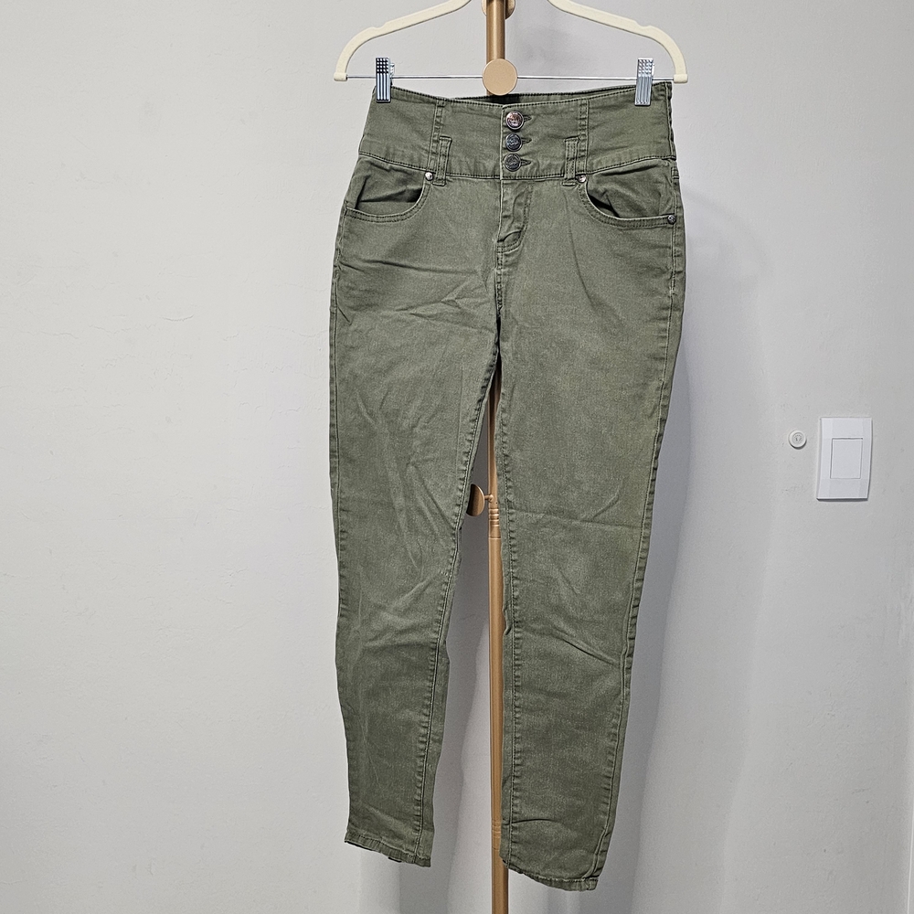 Goddess Olive High Rise Waist Ankle Jeans Size 7